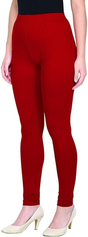 Nymex Ankle Length Western Wear Legging(Maroon, Solid)