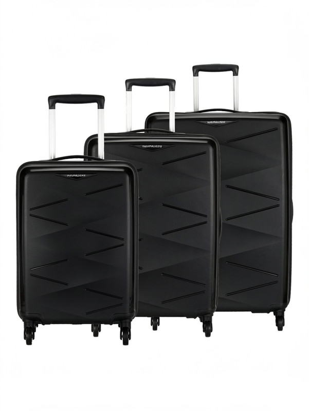 Kamiliant By American Tourister (Small 55Cm |Medium 68Cm| Large 79Cm)Combination Lock-Triprism Cabin & Check-In Set 4 Wheels – 30 Inch