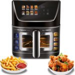 Kent Ultra Digital Air Fryer 5L | 1500W | Bake, Grill & Roast | Up To 80% Less Oil Usage |8 Preset Menu|Rapid Heat Circulation |Digital Display & Touch Control Panel |Glass Window With In Built Light Air Fryer(5 L)