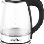 Greenchef Aura Electric Glass Kettle 1.8Litres Capacity 1500 Watts Power Electric Kettle(1.8 L, Silver)