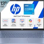 Hp Omnibook 5(Previously Pavilion) Intel Core I5 13Th Gen 1334U – (16 Gb/512 Gb Ssd/Windows 11 Home) 16-Ba1123Tu Thin And Light Laptop(16 Inch, Sky Blue, 1.79 Kg, With Ms Office)