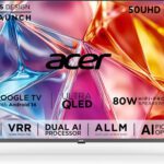 Acer Super Series 127 Cm (50 Inch) Qled Ultra Hd (4K) Smart Google Tv With Android 14 (Black) | Memc | Allm | Vrr | Ai Picture Optimisation | 80W Pro Speakers | Giga Bass | Dolby Vision-Atmos(Ar50Qdxgu2875At)