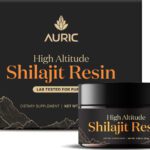 Auric Lab Certified Shilajit Resin For Energy & Endurance With Brass Spoon & Rock(30 G)