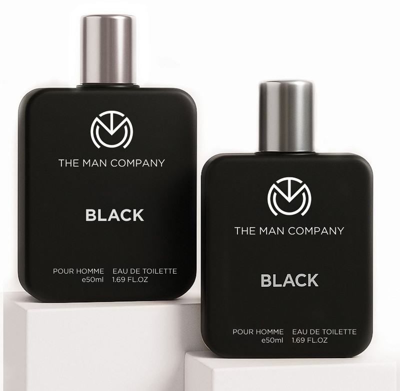 The Man Company Black Edt Perfume For Men (Pack Of 2, 50Ml Each) Long Lasting Perfume Body Spray Eau De Toilette  –  100 Ml(For Men)