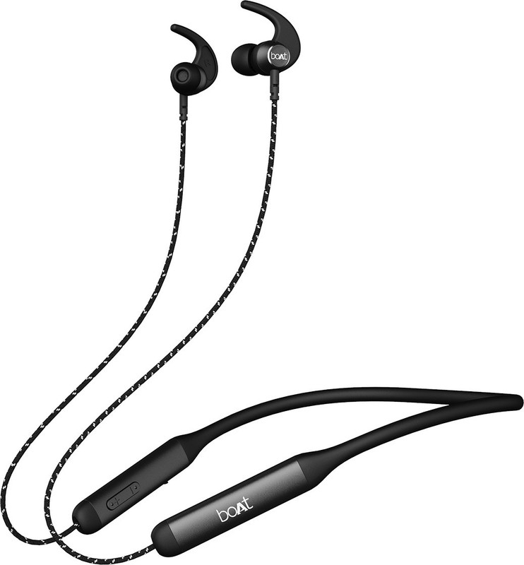 Boat Rockerz 333 Bluetooth Neckband, Upto 30H Battery, Asap Charge, Dual Pairing,Ipx5 Bluetooth(Active Black, In The Ear)