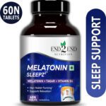 End2End Nutrition Melatonin 5Mg | Sleeping Aid Pills For Deep Sleep | Non-Addictive(60 Tablets)
