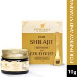 Upakarma Shilajit Gold Resin 10G | Contains 24K Gold | Natural Strength & Stamina Booster(10 G)