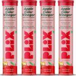 The Plant Fix Plix Apple Cider Vinegar Effervescent Tablet With Mother,Vit B6 & B12 For Weight Loss(4 X 15 No)