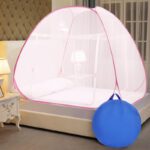 Moca By Monte Carlo Netmosquit Polyester Washable Adults Mosquito Net(Pink, Bed Box)