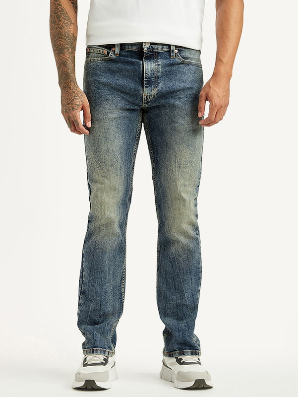 Levi’S Straight Fit Men Blue Jeans