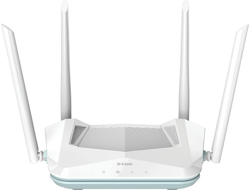 D-Link R15 Wi-Fi 6 Router 2.4 Ghz, 5 Ghz 1500 Mbps Wifi Speed Dual Band External Antenna Ethernet (Cable Broadband)(White)