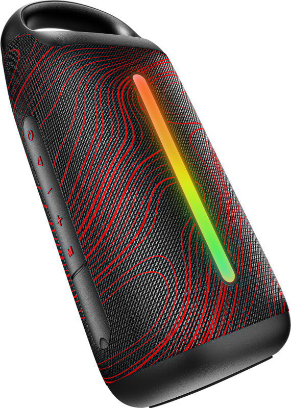 Boat Stone Arc, 58Mm Drivers, 12H Battery, Rgb Leds, Built-In Mic, Tws Feature 20 W Bluetooth Speaker(Black Phoenix, Mono Channel)