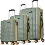 Aristocrat Comet Set Of 3 Trolley 56, 66, & 76Cm, Small+Medium+Large Hard Luggage, 8-Wheel Cabin & Check-In Set 8 Wheels – 30 Inch