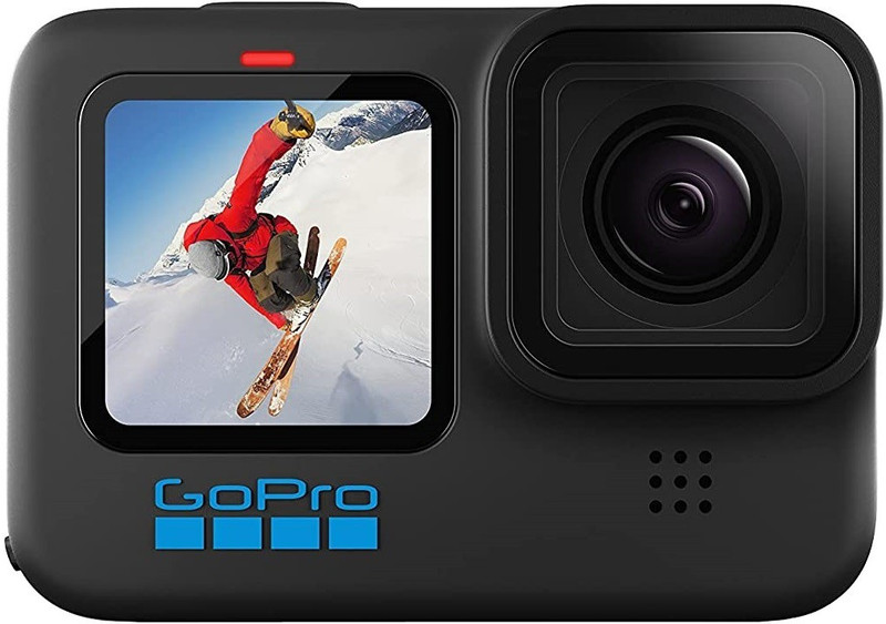 Gopro Hero 10 Waterproof With Front Lcd And Touch Rear Screens, 5.3K60 Ultra Hd Video, 1080P Live Streaming, Webcam, Stabilization Sports And Action Camera(Black, 23 Mp)