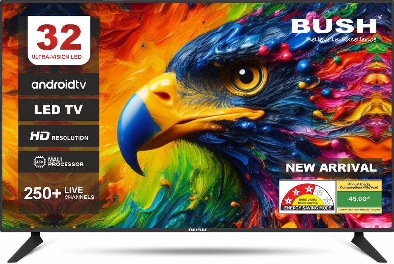 Bush 80 Cm (32 Inch) Hd Ready Led Smart Android Based Tv(Bh32S Ypro)