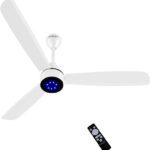 Cadlec Smartsave With 5 Year Warranty Bldc Motor With Remote 1200 Mm Ceiling Fan(5 Star | White | Pack Of 1)