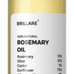 Brillare 10% Rosemary Hair Oil For Hair Growth | Reduces Hair Fall & Strengthens Hair Hair Oil(100 Ml)