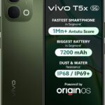 Vivo T5X 5G (Cyber Green, 128 Gb)(6 Gb Ram)