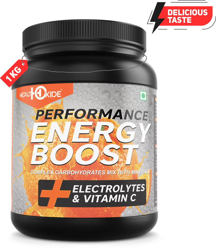 Healthoxide Energy Boost Extra Power Sports Drink(1 Kg, Orange Flavored)