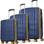 Aristocrat Comet Set Of 3 Trolley 56, 66, & 76Cm, Small+Medium+Large Hard Luggage, 8-Wheel Cabin & Check-In Set 8 Wheels – 30 Inch