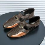 Lxxii Men Sandals(Brown , 6)