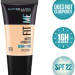 Maybelline New York Fit Me Matte+Poreless Liquid Tube Foundation(128 Warm Nude, 18 Ml)