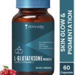 Zeroharm L-Glutathione Reduced With Vitamin C -Skin Brightness, Pigmentation, Antioxidant(60 Capsules)