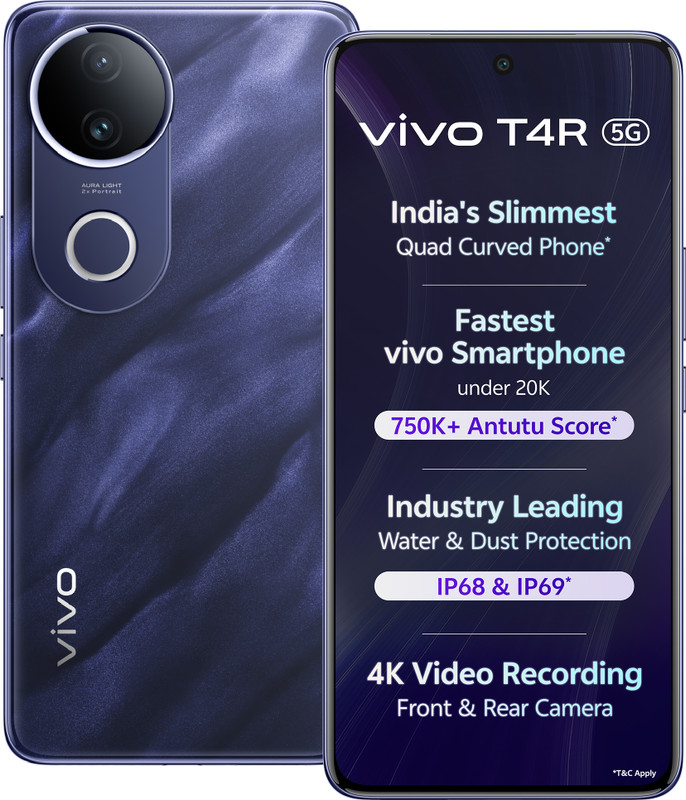 Vivo T4R 5G (Twilight Blue, 128 Gb)(8 Gb Ram)