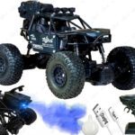 Toyco Rock Crawler 1:16 Offroad Monster Rc Car With Smoke Function & Rechargeable Car(Black)