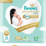 Pampers Premium Care Pants With 360 Cottony Softness – New Born(70 Pieces)