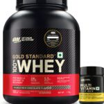 Optimum Nutrition (On) Gold Standard 100% Protein Powder 1.7 Kg + Mulivitamin For Men (60 Tablets) Whey Protein(1.76 Kg, Double Rich Chocolate)