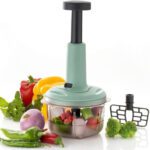 Macarize Vegetable & Fruit Chopper(1 Container, 1 Pressing Head)