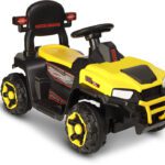 Miss & Chief Super Speedo Rechargeable Car 6V & 6.5Ah Battery| Bluetooth & Usb Music Player Car Battery Operated Ride On(Yellow)