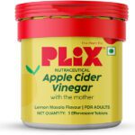 The Plant Fix Plix Apple Cider Vinegar Effervescent | Lemon Masala | No Added Sugar(3 Tablets)