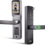 Godrej Locks Neo Pro View Digital Lock For Wooden Doors I Camera, Wifi App, Fingerprint, Keypad, Rfid, Mechanical Key Access I Built-In Doorbell I 7 In 1 I 3 Yr Warranty I Free Installation Smart Door Lock(Black)