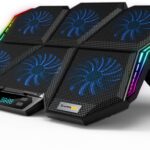 Cosmic Byte Meteroid Rgb Ergonomic Cooling Pad With Adjustable Height(Blue)