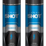 Layer’R Shot Thunder Deodorant Spray  –  For Men(240 Ml, Pack Of 2)