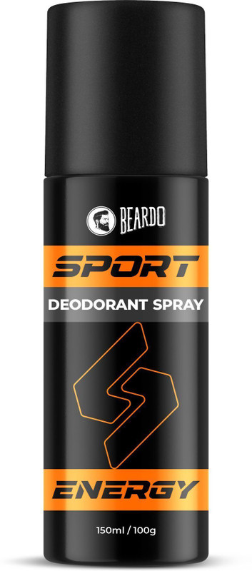 Beardo Sport Energy Deodorant Body Spray | Long Lasting Deo | Perfume Body Spray  –  For Men(100 G)