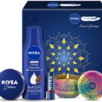 Nivea Combo, Gift For Women, Body Lotion, Lip & Face Moisturizer Cream, Scented Candle(4 Items In The Set)