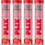 The Plant Fix Plix Apple Cider Vinegar 15 Effervescent Tablets Watermelon Flavour With Vitamin B12(4 X 15 No)