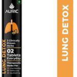 Auric Lung Detox Tablets | Nac, Pushkarmool, Piper Longum & Licorice Extract(20 Tablets)