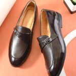 Bala Taal Black Synthetic Monk Strap Formal Loafers For Men(Brown , 8)
