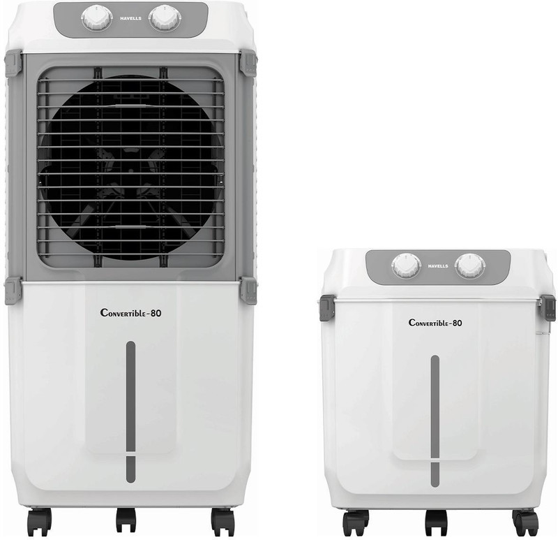 Havells 80 L Desert Air Cooler(Grey, White, Convertible-80)