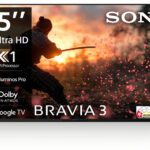 Sony Bravia 3 138.8 Cm (55 Inch) Ultra Hd (4K) Led Smart Google Tv With Dolby Vision| Dolby Atmos | Feature For Playstation 5(K-55S30B)