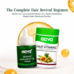 Oziva Hair Vitamins (With Biotin & Iron)For Hair Regrowth & Advanced Hair Growth Serum(2 X 40 G)