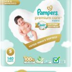 Pampers Premium Care Diaper Pants With 360 Cottony Softness – S(140 Pieces)