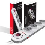 Goldmedal Logica 4X1 Spike Guard 4  Socket Extension Boards(White, 2 M)