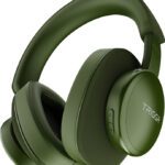 Triggr Trinity 3 With Fabric Finish, Dual Pairing, 50H Battery, Foldable Design, V5.3 Bluetooth(Forest Green, On The Ear)