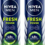 Nivea Fresh Power Deo Spray, 48H Derma Odour Protection With Citrus, Musk, Spice Body Spray  –  For Men(300 Ml, Pack Of 2)