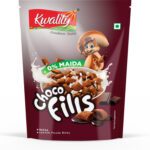 Kwality Choco Fills, 0% Maida, Filled With Rich Chocolate Breakfast Cereals For Kids Pouch(60 G)